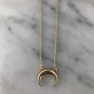 Uncommon James 16” Crescent Gold necklace.